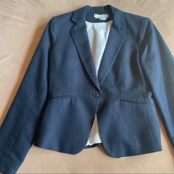 H&M Linen Suit - Navy, fits a size XS/S see details for sizes - Picture 2 of 12